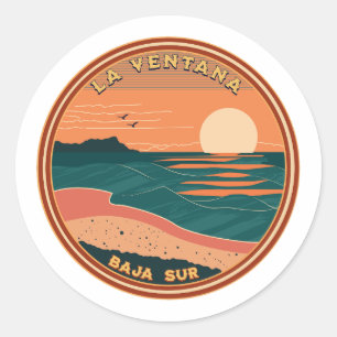 La Ventana Baja California Mexico Travel Ronde Sticker