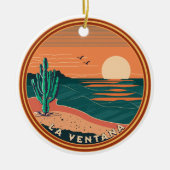 La Ventana Beach Baja Mexico Kerststrand Keramisch Ornament (Voorkant)