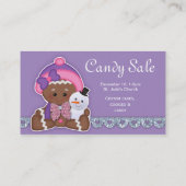 La Vente de bonbons de Noël Le pain d'épices Carte (Dos)