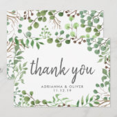 La verdure botanique | Feuille | MERCI MARIAGE (Devant / Derrière)