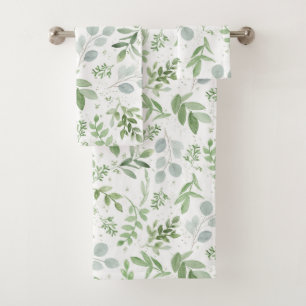 La verdure de feuille d'aquarelle remettent