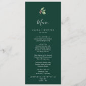 La verdure de Noël | Menu Dîner Mariage Vert (Devant)