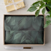 La verdure de vacances laisse le papier de soie de (Cadeau)