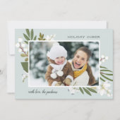 La verdure d'hiver | Carte photo de fête (Devant)