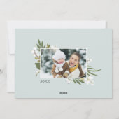 La verdure d'hiver | Carte photo de vacances (Dos)