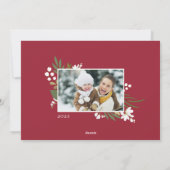 La verdure d'hiver | Carte photo de vacances (Dos)