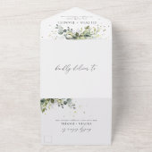 La verdure en un seul Faire-part de mariage (Dehors)