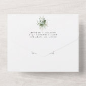 La verdure en un seul Faire-part de mariage (Verso)