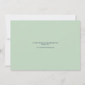 La verdure estivale | Marine Elopement Faire-part (Dos)