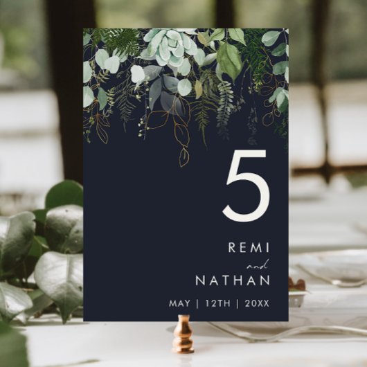La verdure et la feuille d'or | Numéro de table Da