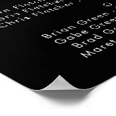 La verdure et la feuille d'or | Poster alphabétiqu (Coin)