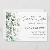 La verdure | Mariage Enregistrer La Carte Date (Devant)