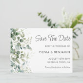 La verdure | Mariage Enregistrer La Carte Date (Debout devant)