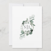 La verdure moderne Faire-part de mariage blanc (Dos)