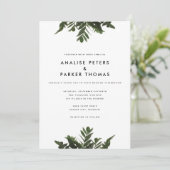 La verdure moderne Faire-part de mariage botanique (Debout devant)