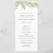 La verdure | Programme de mariage botanique à doub (Devant)