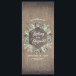 La verdure | Rustic Country Grn Wedding Programmes<br><div class="desc">Programmes de mariage campagnard verdoyant rustique</div>