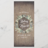 La verdure | Rustic Country Grn Wedding Programmes (Devant)