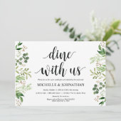 La verdure signalent la carte d'invitation de (Debout devant)