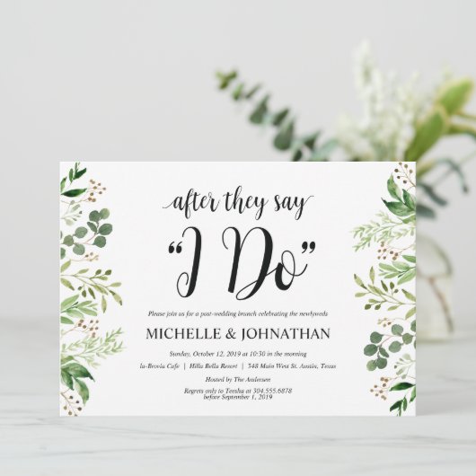 La verdure signalent la carte d'invitation de (Debout devant)