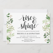 La verdure signalent la carte d'invitation de (Devant)