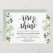 La verdure signalent la carte d'invitation de (Devant / Derrière)