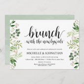 La verdure signalent la carte d'invitation de (Devant / Derrière)