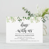 La verdure signalent la carte d'invitation de (Debout devant)