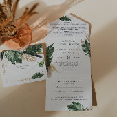 La verdure tropicale | Invitation de mariage tout