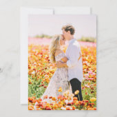 La verdure tropicale Sauvez la date carte photo (Dos)