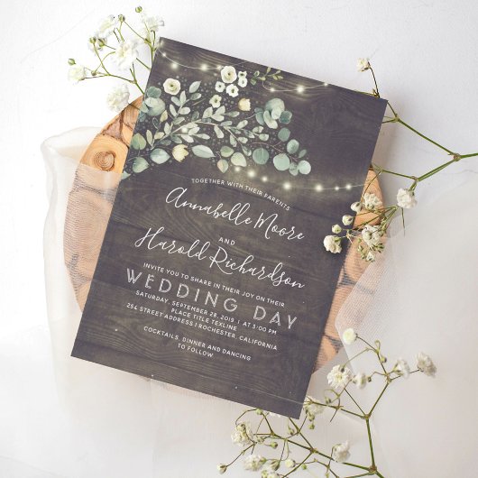 La verdure verdoyante | Invitation de Mariage camp