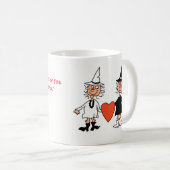 La véritable amitié se voit à travers le coeur mug (Devant droit)