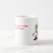 La véritable amitié se voit à travers le coeur mug (Centre)