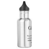 La véritable définition de la bouteille d'eau calo (Gauche)