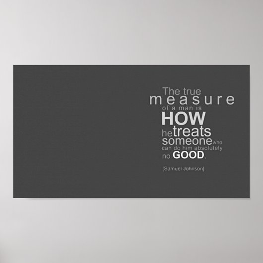 La Véritable Mesure D'Un Homme - Poster Motivation (Devant)