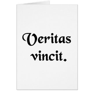 La vérité conquiert