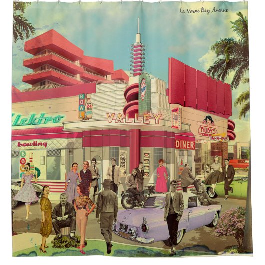  La Verne Bay Avenue Douchegordijn (Voorkant)