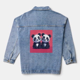 La veste Denim de mode Panda pour femmes
