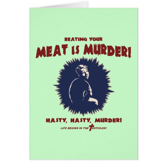 … la viande est meurtre (Devant)