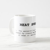 La viande sue :  La tasse (Devant gauche)