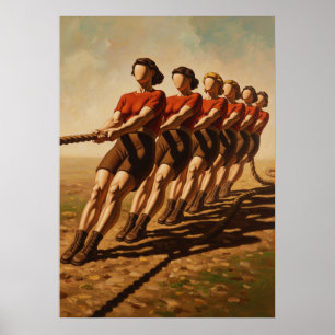 LA VICTOIRE À L'ARRACHÉ (De overwinning van de oor Poster