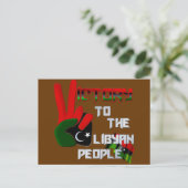 La victoire de Libye à la carte postale du peuple (Debout devant)