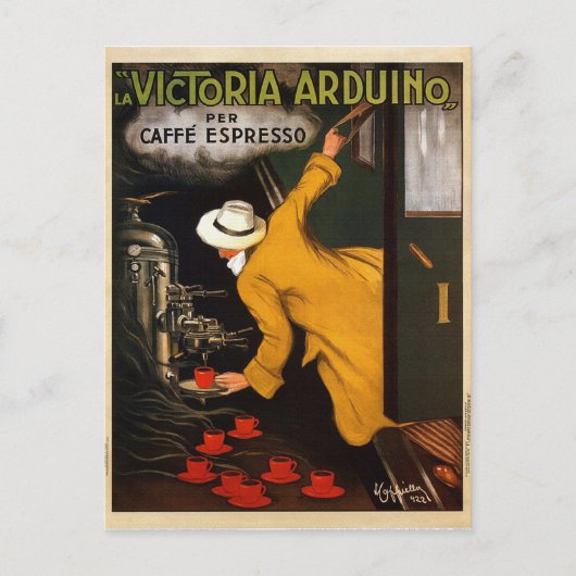 La Victoria Arduino Caffe Expresso Italië - Advert Briefkaart (Voorkant)