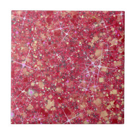 La Vida Magenta roze kleur Faux vaste stof Tegeltje