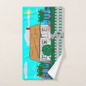 La vie à la plage (Serviette à main)