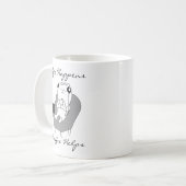 La vie arrive Café Aide Tasse Thème Mignon Chat Dr (Devant gauche)