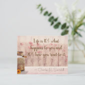 La vie arrive carte postale inspirante (Debout devant)