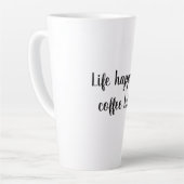 La vie arrive, le café aide Mug (Angle gauche)