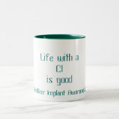 La vie avec ci est bonne tasse (Centre)