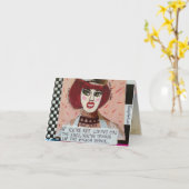 LA VIE carte pour notes AU BORD (Fleur jaune)